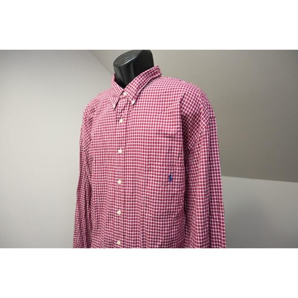 Polo Ralph Lauren Dress Shirt Classic Fit Plaid Button Up Mens Sz 3XLT 3XL TALL - Picture 1 of 9